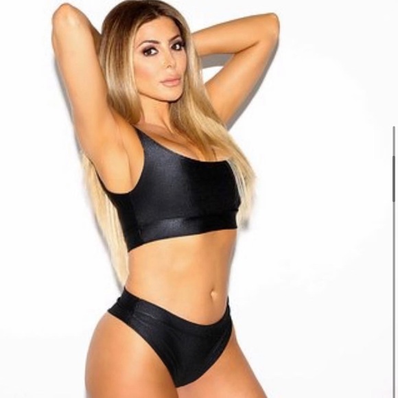 LAINA Rauma Ocean Teal High Jump Kini Set Bikini - Picture 9 of 15